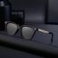 Fashion Polarized Upper Black Lower Bean Curd Outer Black Inner Bean Curd Base Gold All Gray Pc Square Large Frame Sunglasses