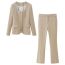 Fashion Casual Pants Polyester Micro Pleated Trousers