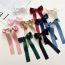 Fashion Three-layer Steel Clip White Fabric Bow Hairpin