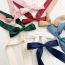 Fashion Double Layer Milky White Fabric Double Layer Bow Hair Clip