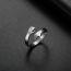 Fashion Steel Color Stainless Steel Hug Men's Open Ring