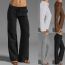 Fashion Dark Brown Cotton And Linen Wide-leg Trousers