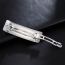Fashion Ancient Silver Alloy Carved Rectangular Hairpin