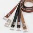 Fashion Light Brown Pu Wide Belt With Metal Pin Buckle