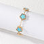 Fashion M Style Royal Blue Bracelet (15)g (without Box) Alloy Diamond Flower Bracelet