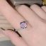 Fashion 2 Carat ? Purple Diamond Copper Diamond Geometric Ring