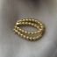 Fashion A Short Style Brass Ball Round Earrings