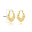 Fashion Gold Copper Geometric U-shaped Earrings