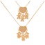 Fashion Girl Copper Inlaid Zirconium Love Necklace For Boys And Girls