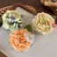 Fashion C Blue And Green Flowers Fabric Flower Hairpin