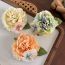 Fashion A Beige Flowers Fabric Flower Hairpin