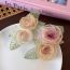 Fashion A Champagne Flowers + Pink Flowers Fabric Flower Hairpin