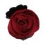 Fashion C Black Flowers Fabric Flower Clip