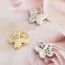 Fashion 2 White Gold Butterfly Necklace Pendants Copper Inlaid Zirconium Butterfly Necklace