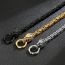Fashion Golden Lion Head Kn113576-z Stainless Steel Geometric Chain Lion Head Men's Necklace