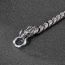 Fashion Silver Titanium Steel Double Tap Men's Bracelet