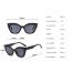 Fashion Full Black Pc Rice Nail Large Capacity Triangle Sunglasses