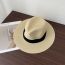 Fashion 30% Off With Milky White Straw Flat Brim Sun Hat