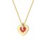 Fashion Gold Necklace Copper Geometric Love Necklace