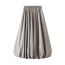 Fashion Grey Polyester High Waist Bud Skirt