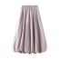 Fashion Grey Polyester High Waist Bud Skirt