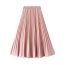 Fashion Green Grass Polyester Pleated Skirt