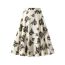 Fashion Black Polyester Printed Skirt
