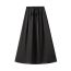 Fashion Khaki Acetate Lace-up Skirt