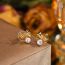 Fashion Gold Copper Diamond Bow Pearl Earrings