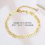 Fashion Steel Color Nk Chain:21+5cm Metal Geometric Chain Anklet