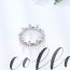 Fashion 6# Alloy Oil Drop Flower Ring