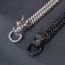 Fashion Black Titanium Steel Faucet Men's Keel Bracelet