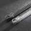 Fashion Silver Titanium Steel Men's Faucet Bracelet