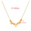 Fashion Golden 1 Copper Love Letter Mom Pendant Necklace