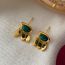 Fashion Gold Peacock Drop Tassel Earrings