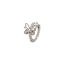 Fashion A White Gold Colorful Butterfly Ear Clip Copper Inlaid Zirconium Butterfly Ear Cuff (single)