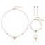 Fashion Gold Necklace Kn282943-z Geometric Pearl Beads Necklace