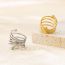 Fashion Silver Stainless Steel Multi-layered Coil Ring