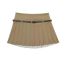 Fashion Khaki Blended Wide Pleated Skirt