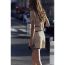 Fashion Cream Color Blended Wide Pleated Culottes