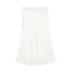 Fashion White Satin-blend Glossy Skirt