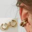 Fashion 3# Alloy Geometric Round Ear Clip (single)