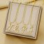 Fashion A Copper Inlaid Zirconium 26 Letters Snake Chain Necklace