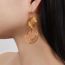 Fashion Gold Titanium Steel Gold-plated Multi-layer Hoop Earrings