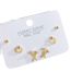 Fashion 233# Copper Inlaid Zirconium Geometric Earring Set