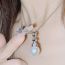 Fashion 3# Copper Diamond Pearl Necklace