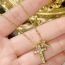 Fashion Gold Color Copper Diamond Cross Necklace