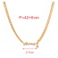 Fashion Y Copper Inlaid Zirconium 26 Letters Mama Pendant Thick Chain Necklace