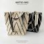 Fashion Off White Polyester Corrugated Knit Shoulder Bag