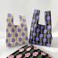 Fashion Lavender Light Purple Polyester Knitted Printed Tote Bag